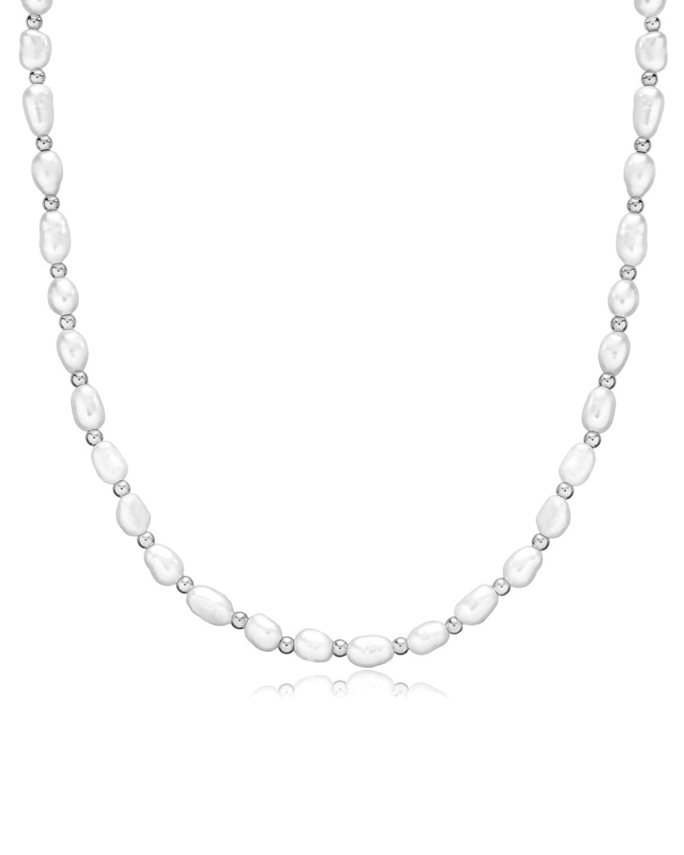 Naszyjnik z pereł i kulek Tulia Silver