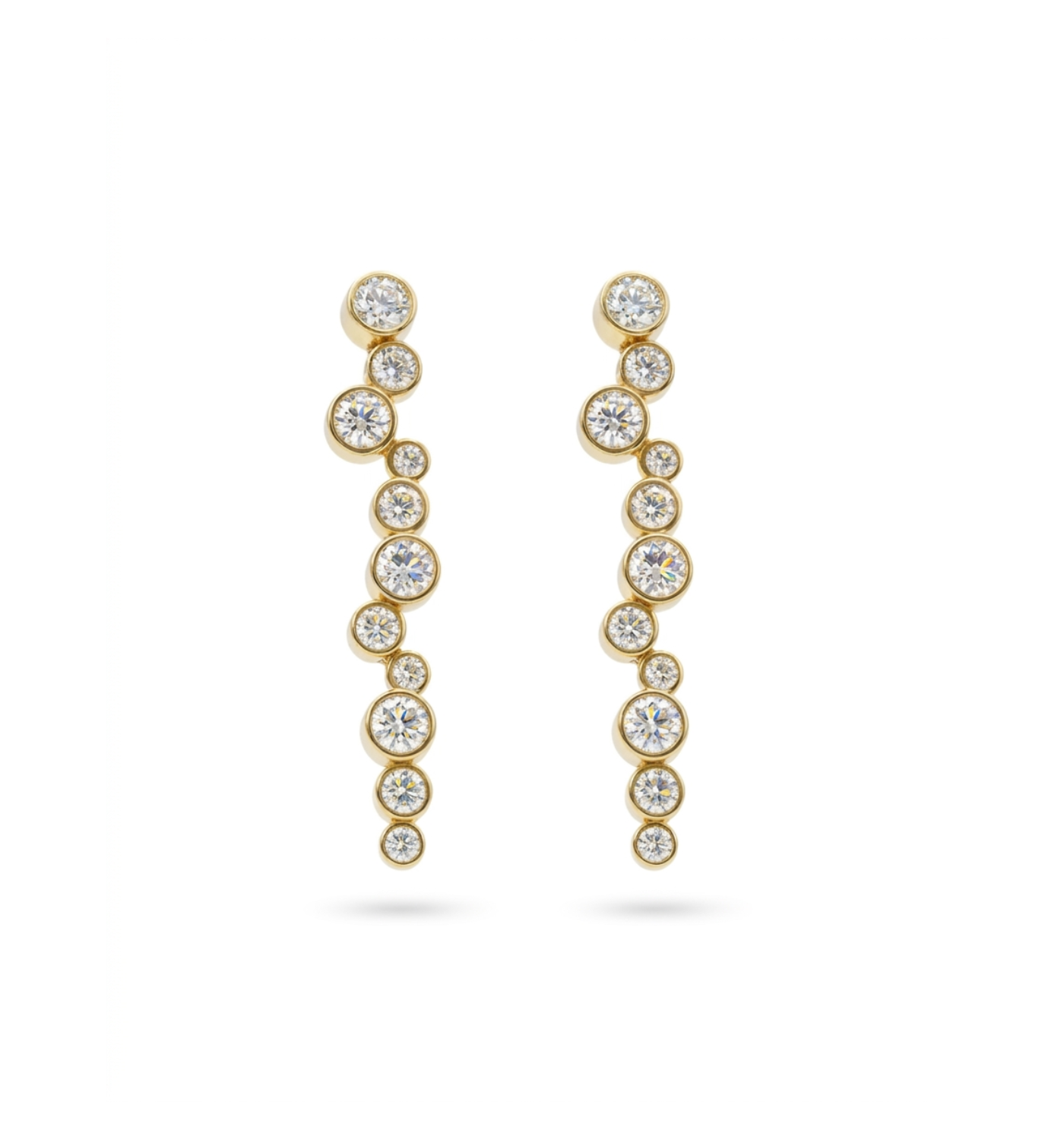 Tiara Gold Earrings