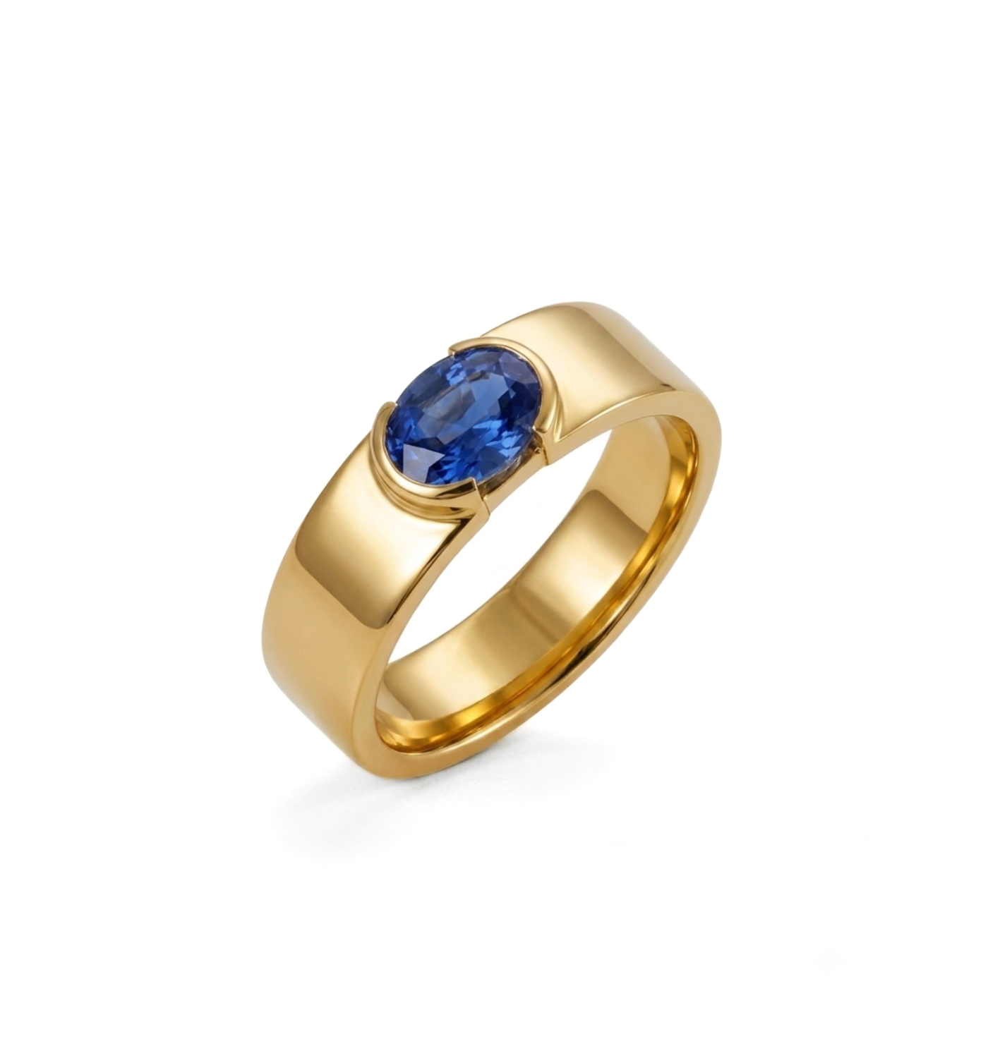 Ring with sapphire cubic zirconia Sapphire