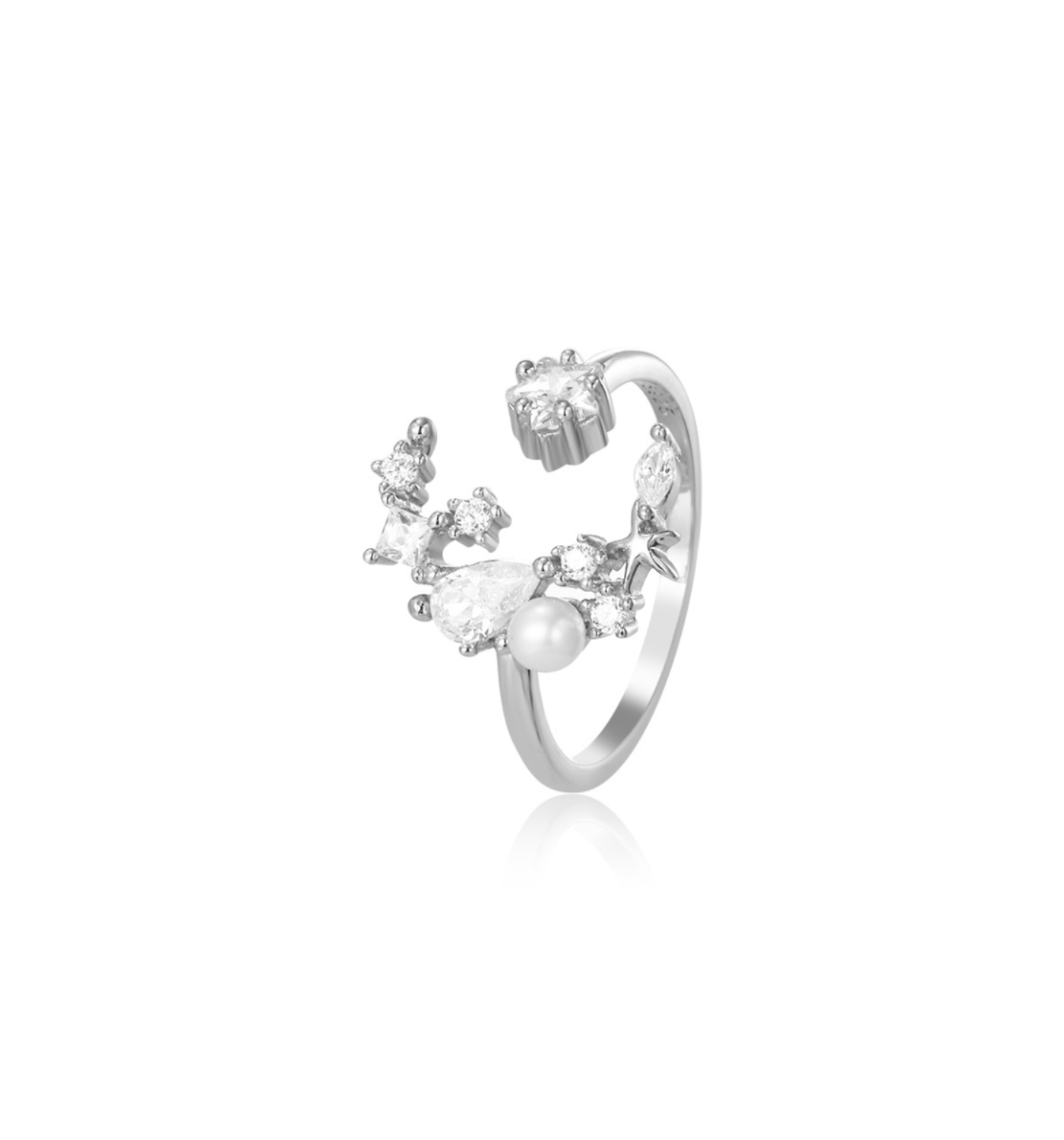 Pierścionek Midnight Silver