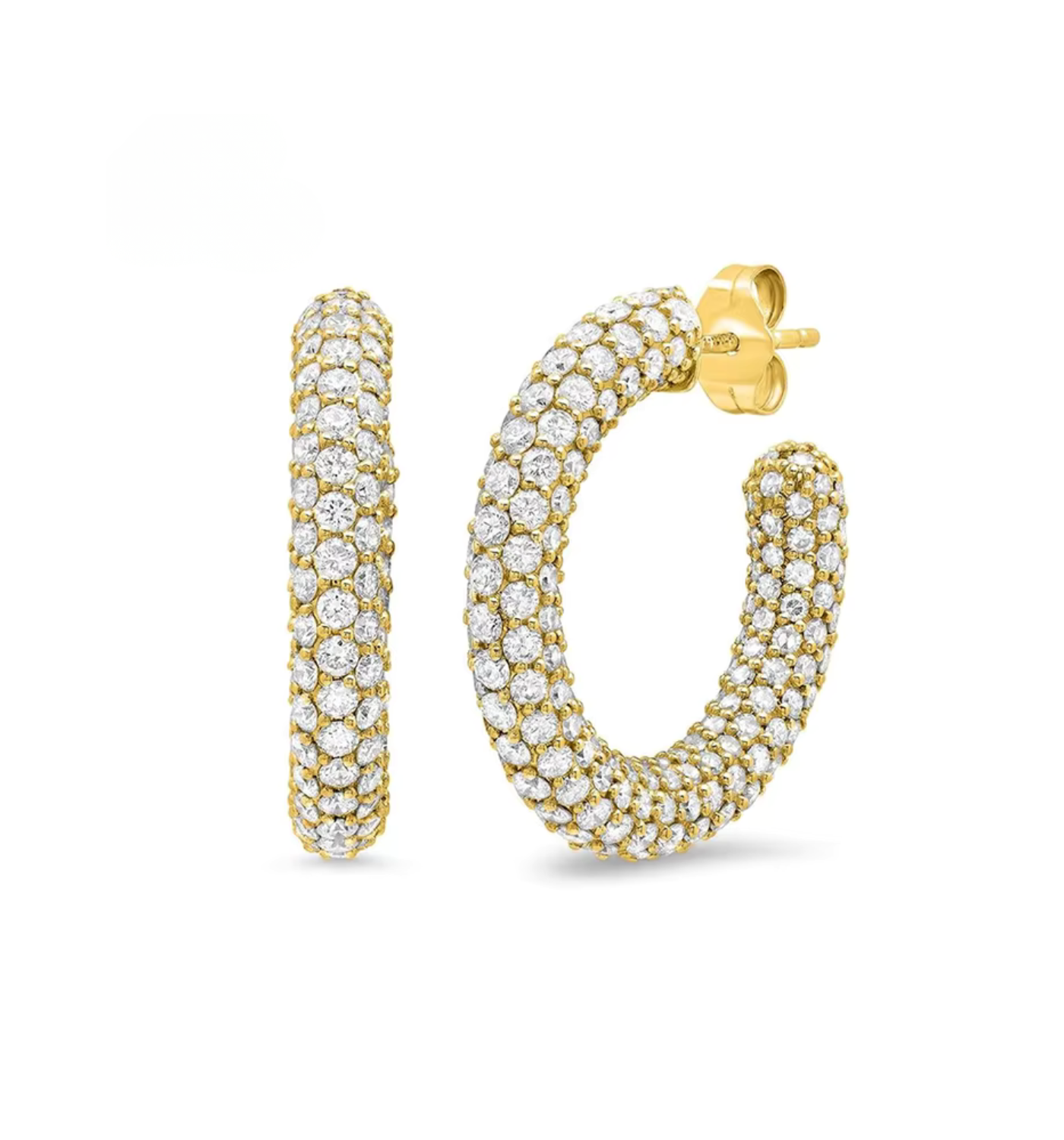 Sparkle Maxi Gold Earrings