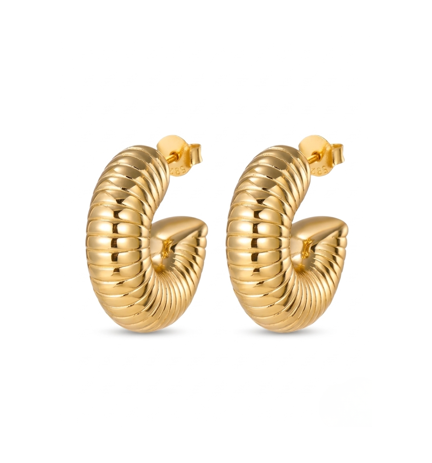 Fusee Gold Earrings