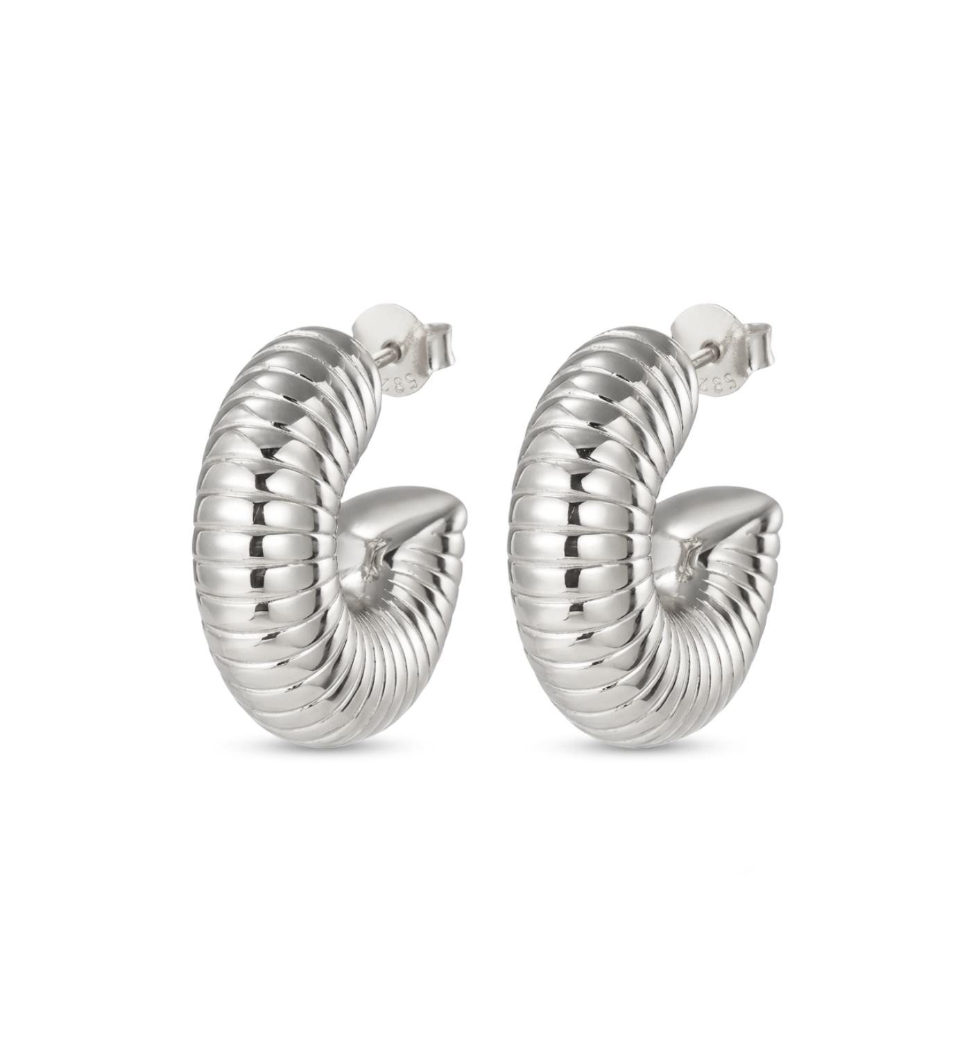 Fusee Silver Earrings