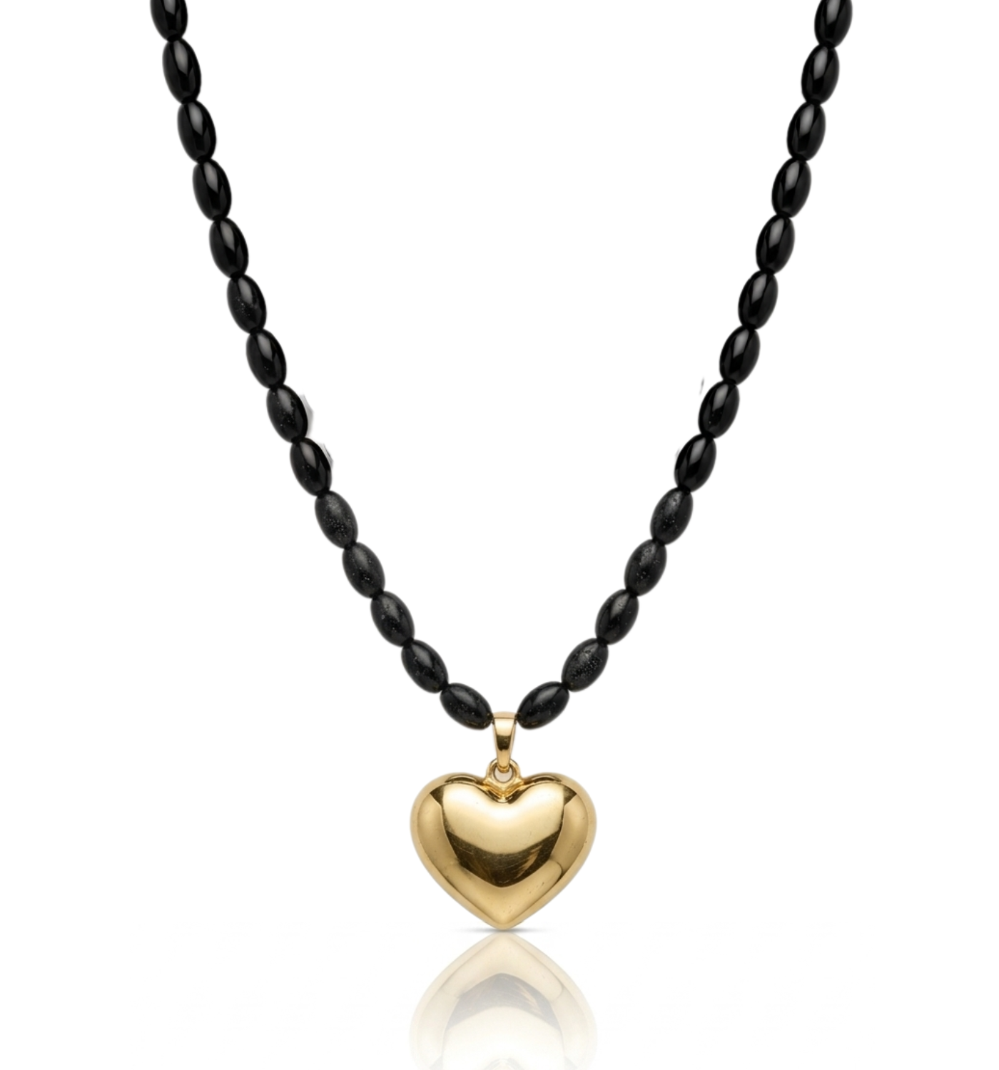 Always Onyx Gold Necklace