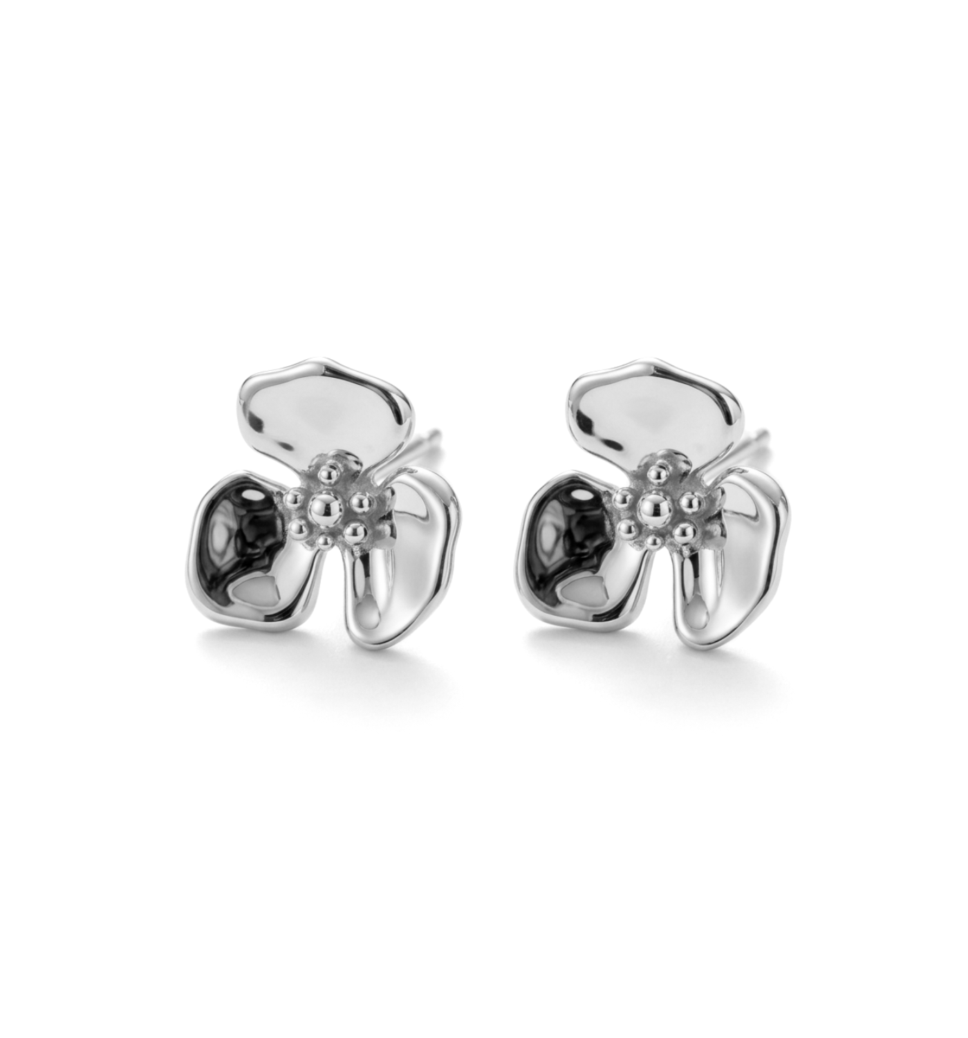 Flora Silver Earrings