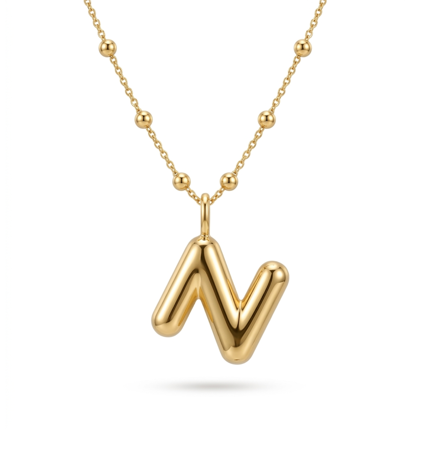 Necklace with the letter N