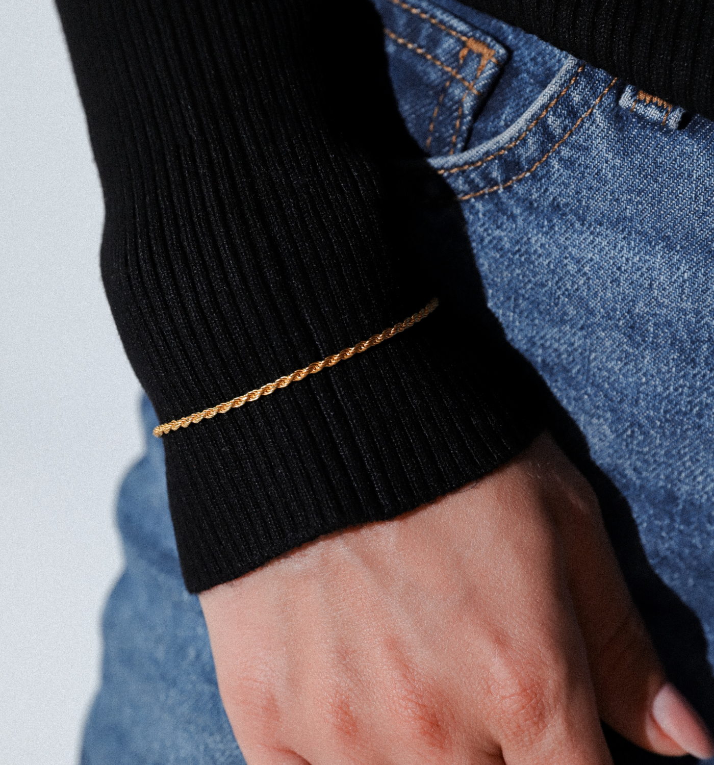 Bransoletka Ropey Gold