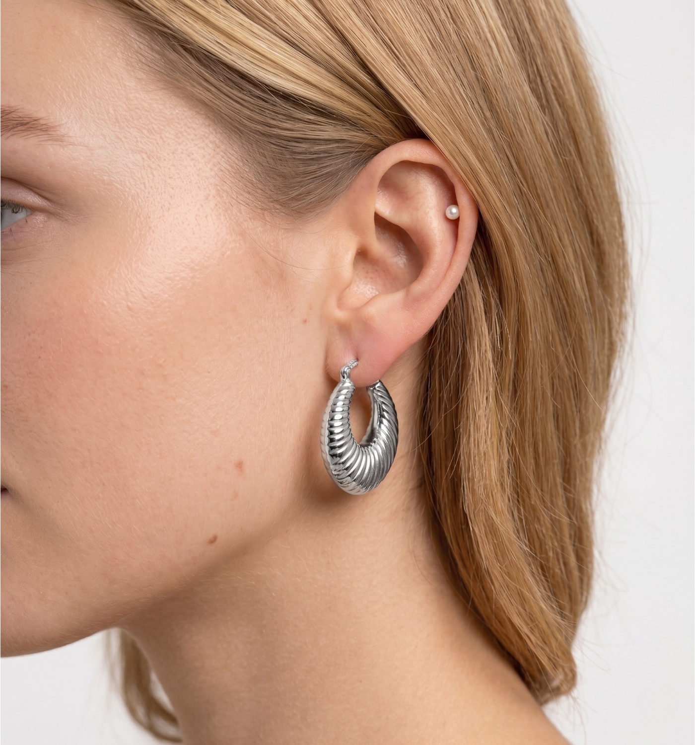 Rays Silver Earrings