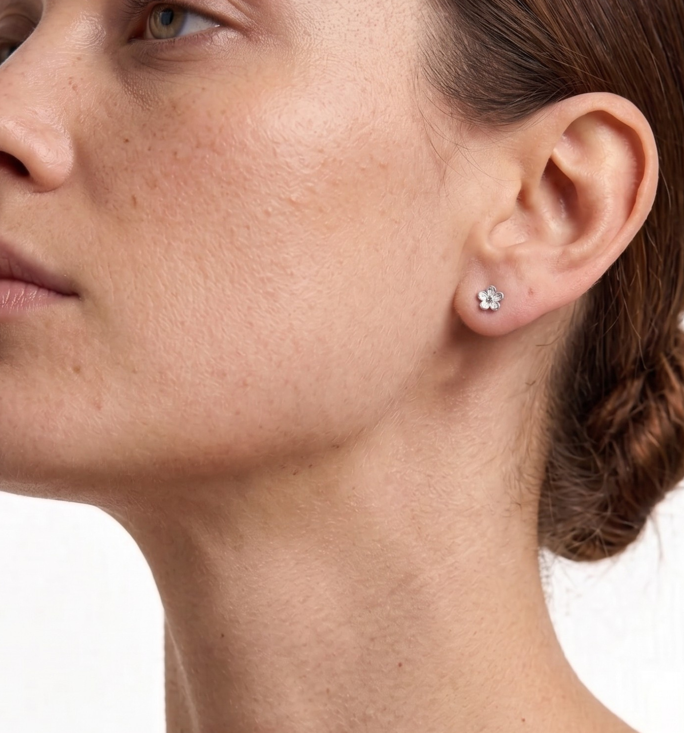Gardenia Silver Earrings