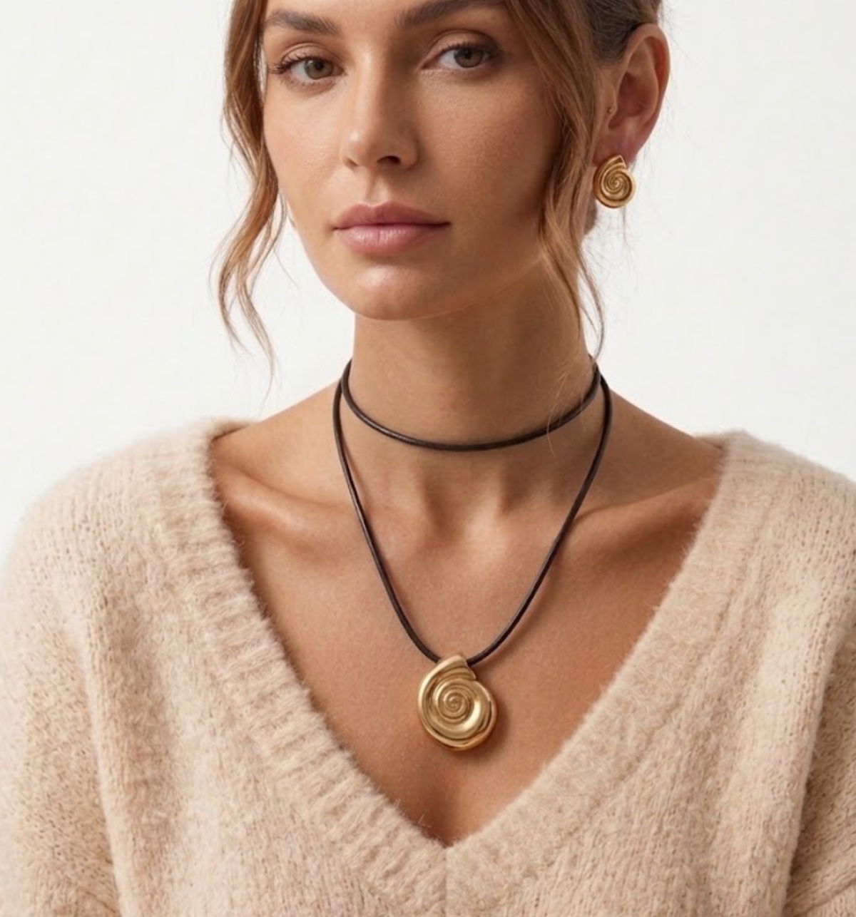 Kolczyki Luna Gold