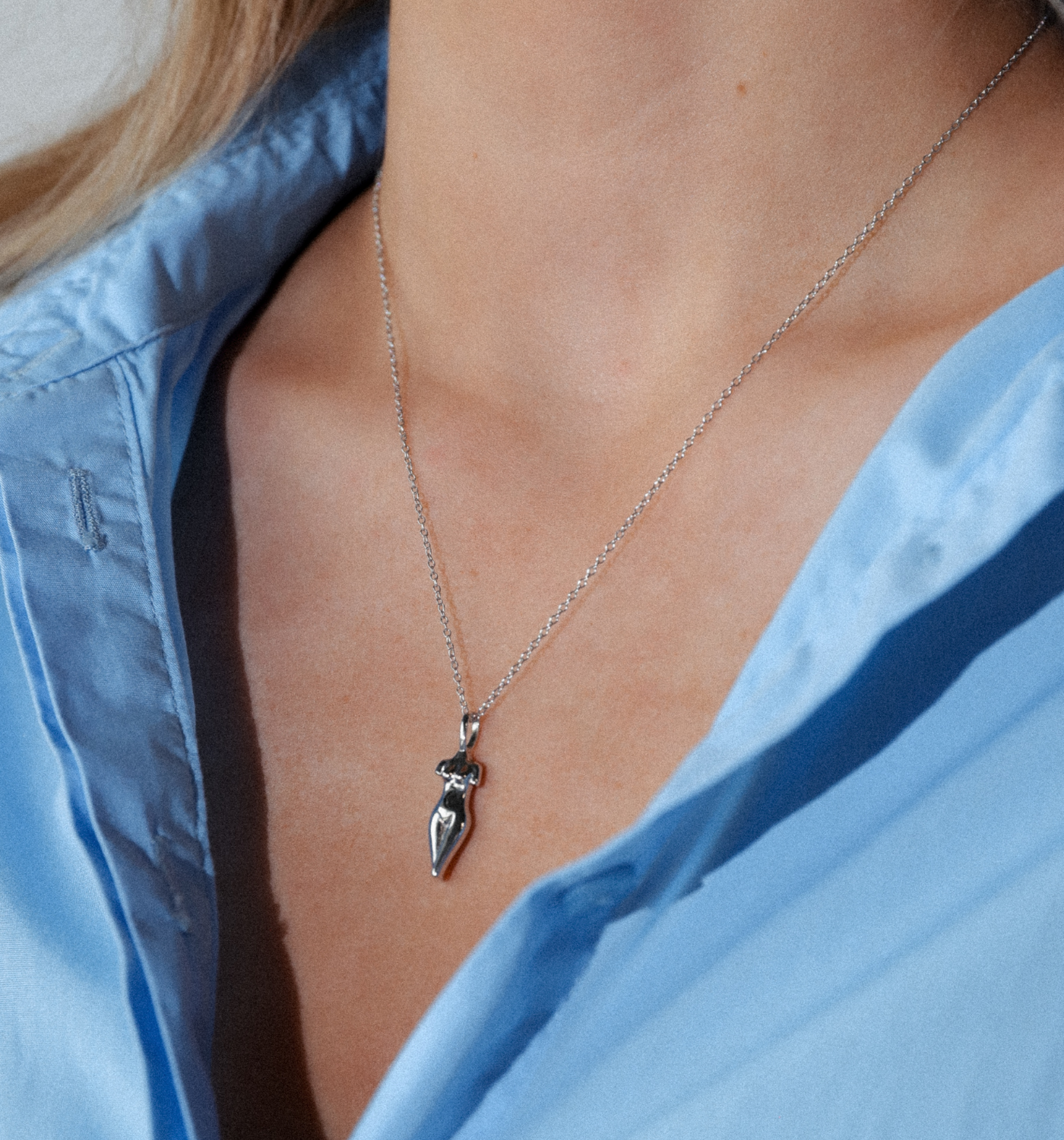 Female Silver Necklace