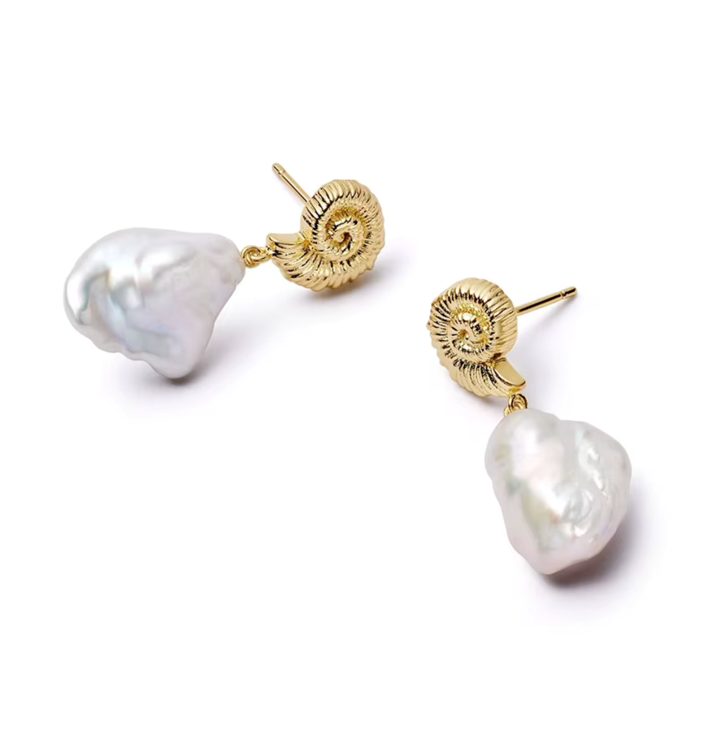 Kolczyki Helix Pearl Gold