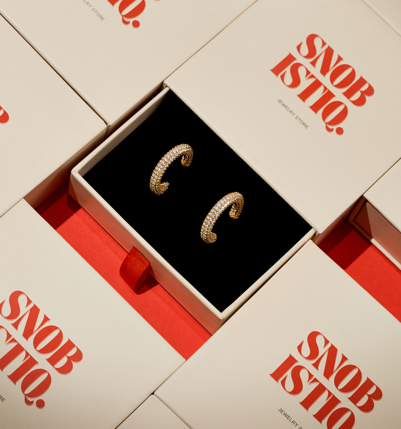 Kolczyki Sparkle maxi Gold