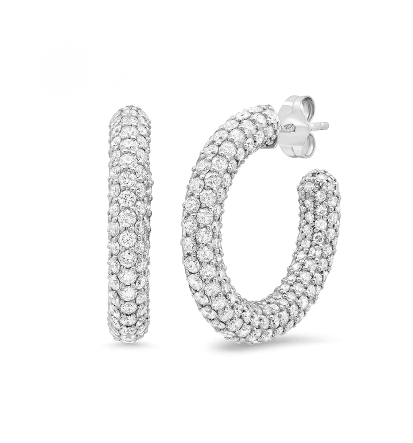 Kolczyki Sparkle maxi Silver