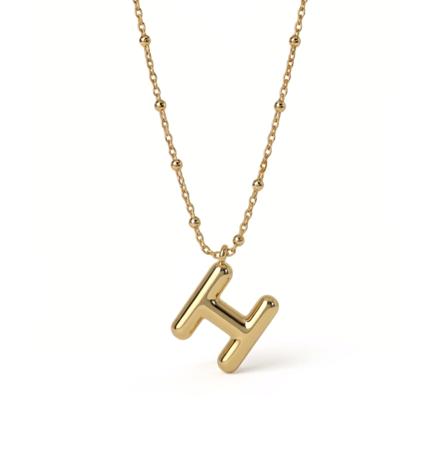 Necklace with the letter H
