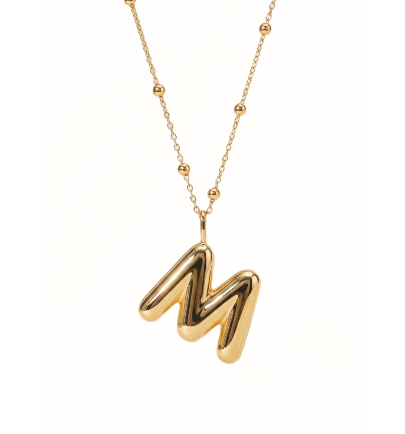 Letter M necklace