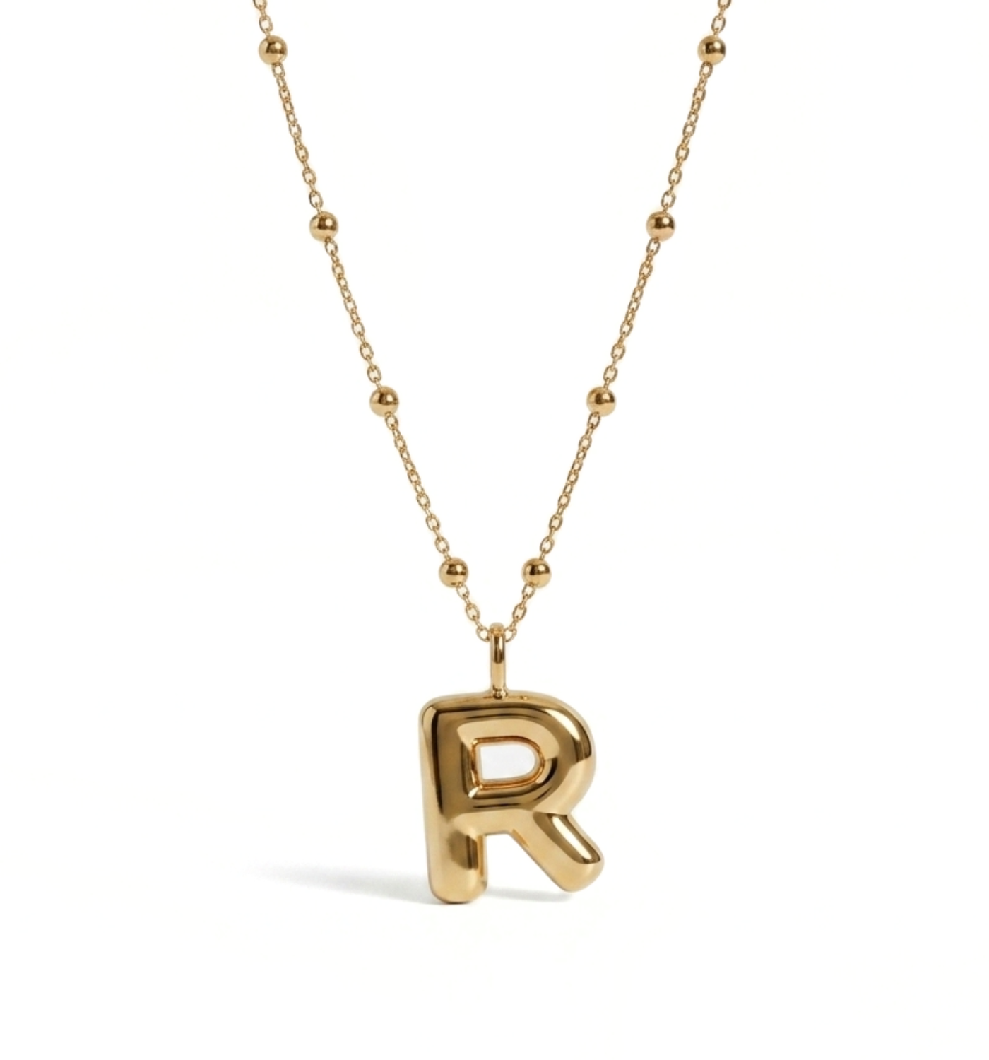 Letter R necklace