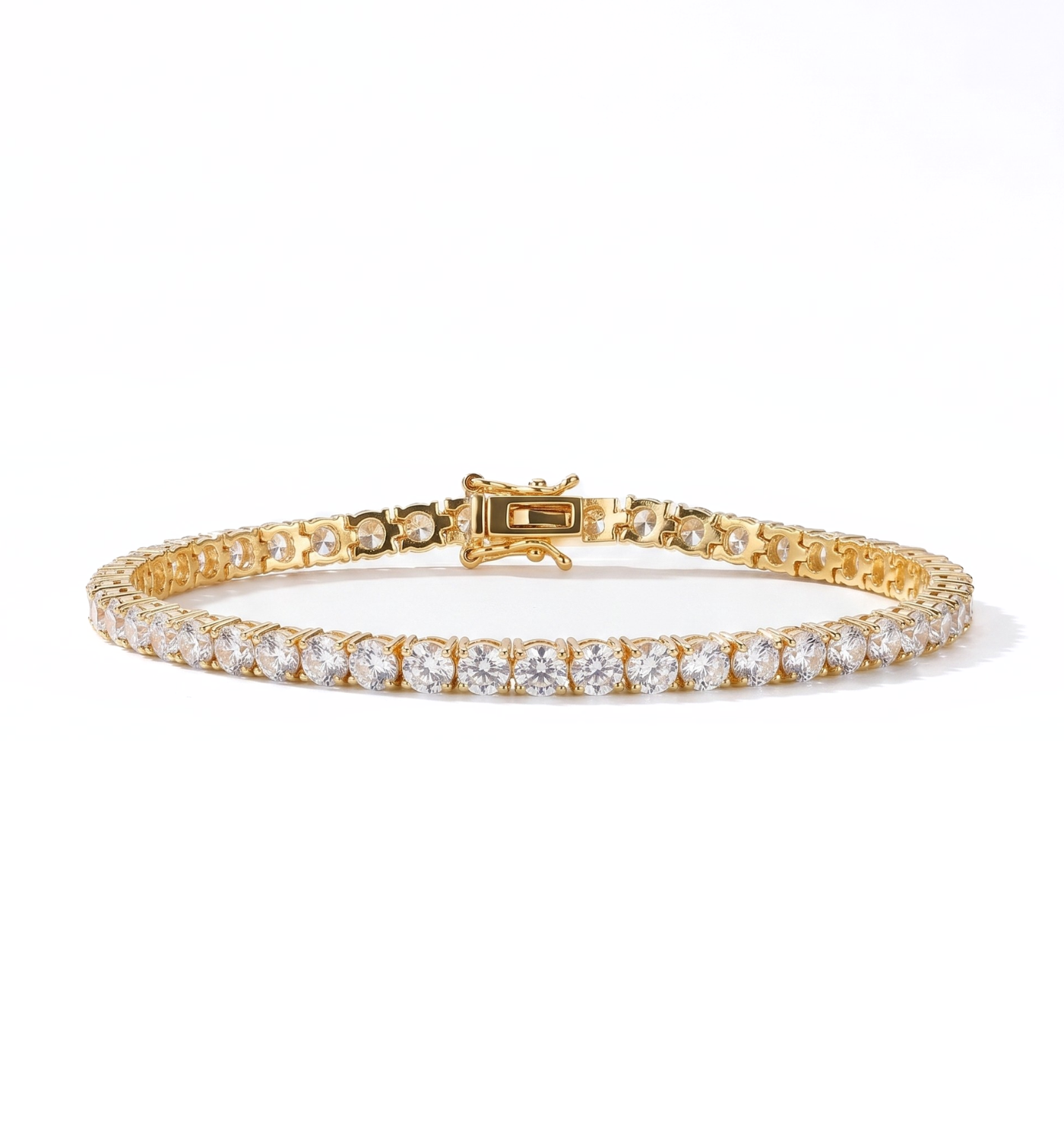 Bransoletka Tennis Gold Moissanite Collection