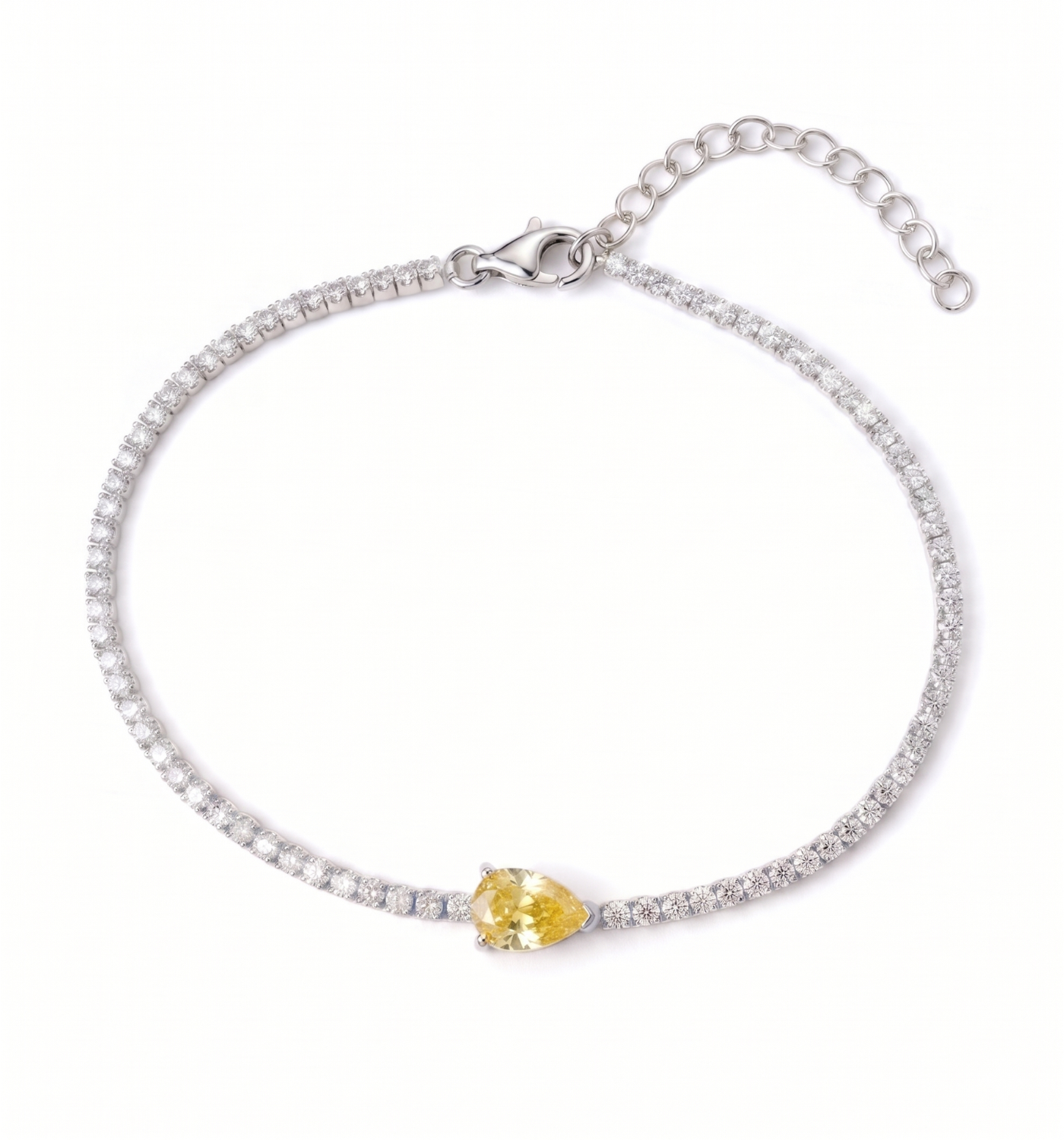 Bransoletka Pear Silver