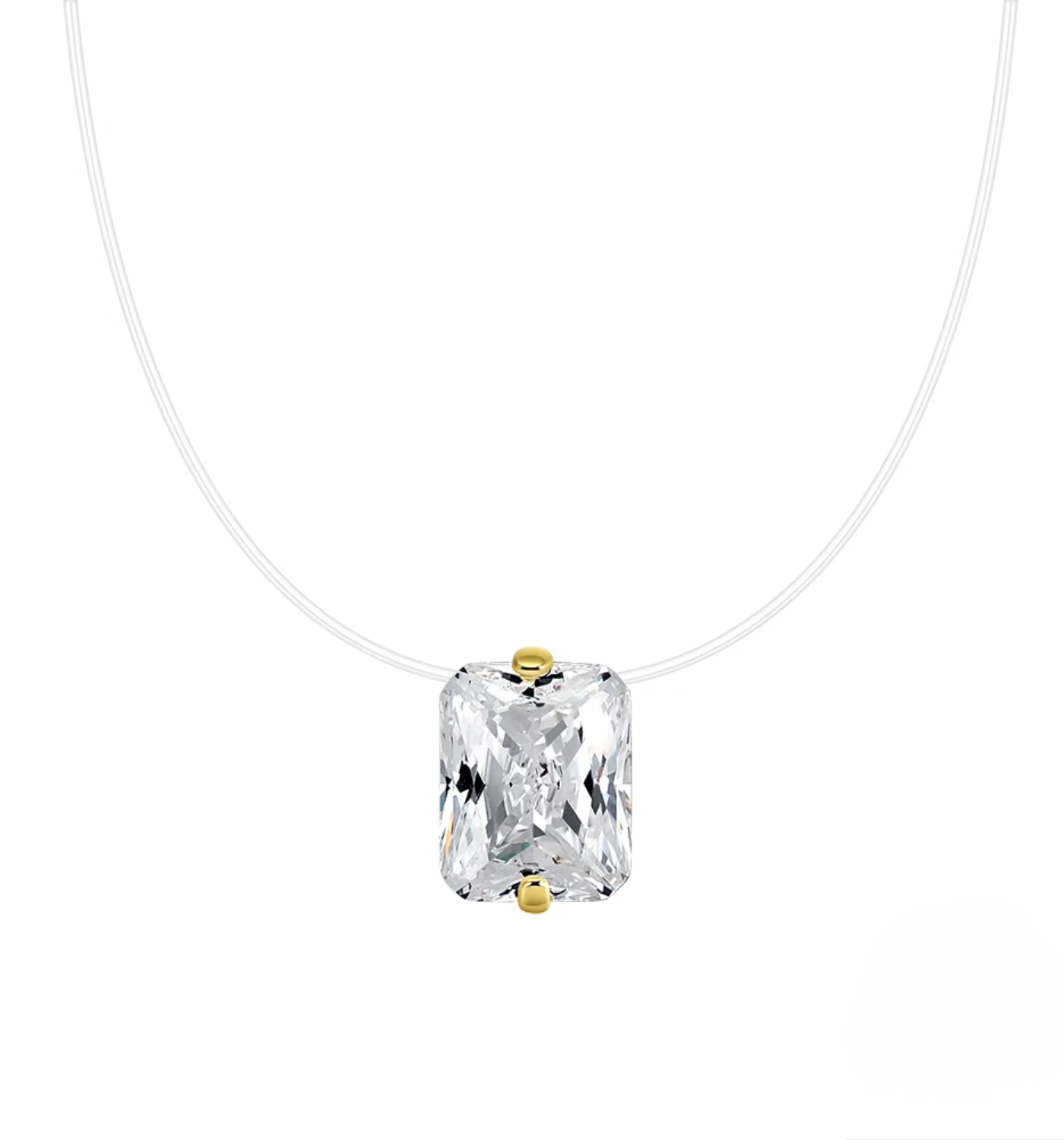Naszyjnik Invisible Square Gold